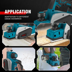 ONEVAN 82MM 30000RPM Bürstenlosen Elektrische Hobel Cordless Router Trimmer Holz Schleifen Schneiden Power Werkzeuge Für Makita Batterie pin