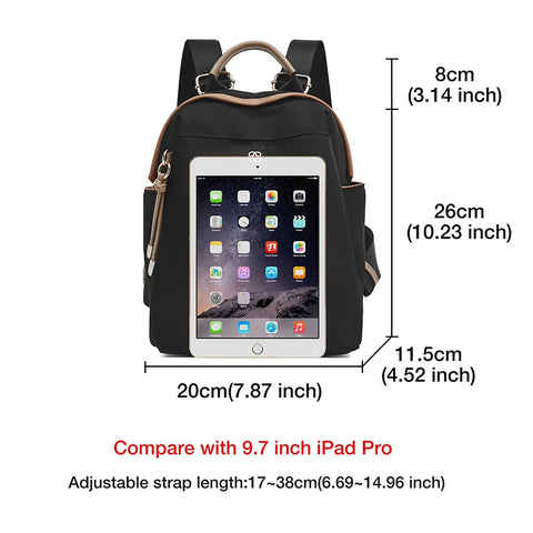FOXER Small Lady Preppy Style Backpack - Chic High Capacity Handbag