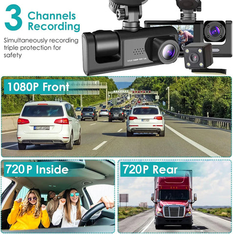 1080P Auto DVR 2/3 Camera Dash Cam voor verbeterde voertuigveiligheid