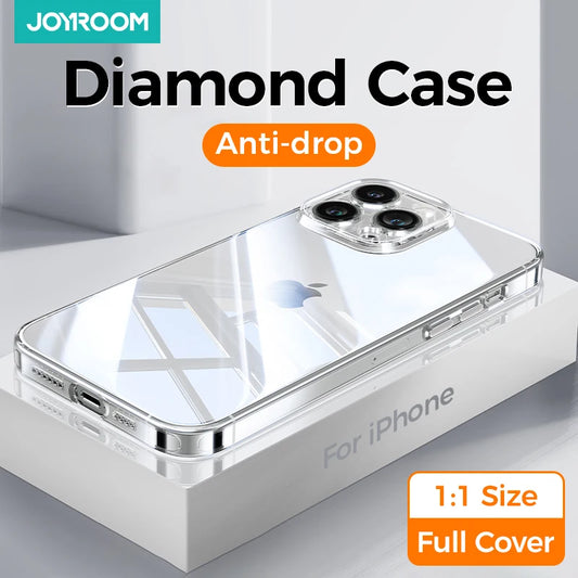 Joyroom Clear Case for iPhone 16 Pro Max - Anti-Yellow Protection & Transparent PC Design for iPhone 15/14 Pro Max