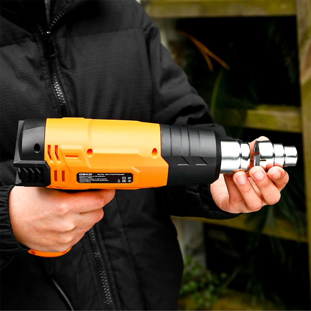 DEKO DKHG06 2000W Heat Gun – 2 Temperature Settings with 3 Accessories