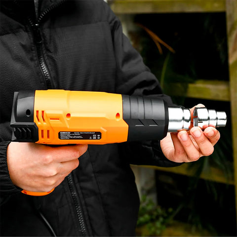 DEKO DKHG06 2000W Heteluchtpistool – 2 temperatuurstanden met 3 accessoires