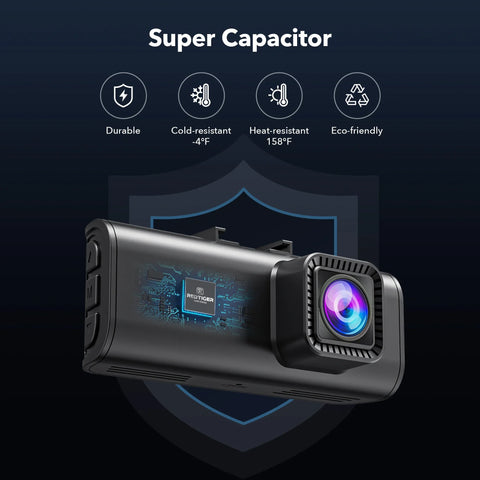 REDTIGER 4K Dash Camera – Advanced Car DVR with WiFi & GPS
