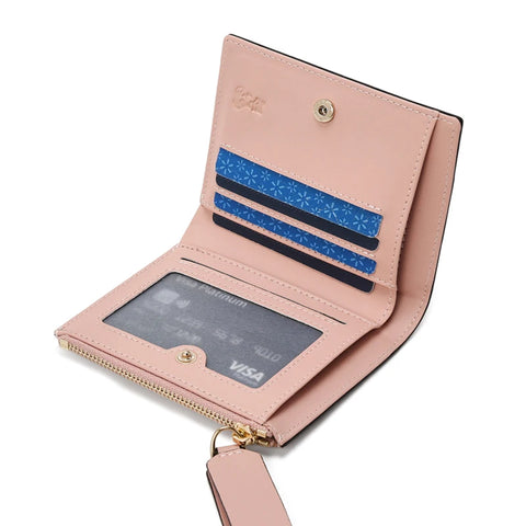 FOXER Split Leather Women's Fashion Wallet - Elegant Multi Card Zipper Clutch for Moms