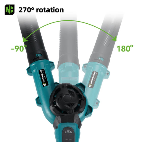 NEWBENY 3-snelheden 350 km/u elektrische blad- en sneeuwblazer – 270° verstelbare snoerloze blazer voor Makita accu met pin