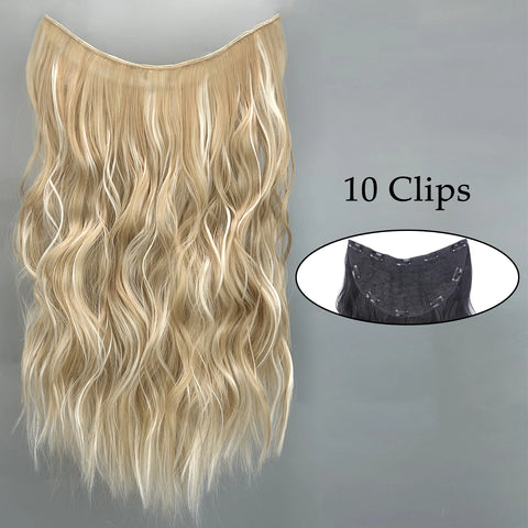 Synthetic 5 Clip In Hair Extensions 80CM - Long Straight Hairpiece