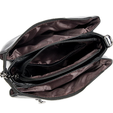Luxury Soft Cowhide Leather Tote Bag for Women