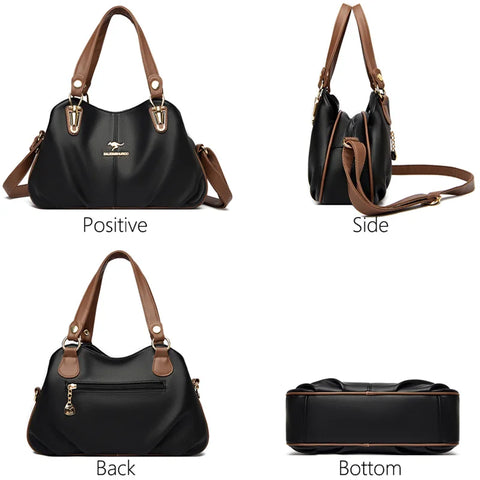 Luxury Retro Leather Crossbody Handbag for Women 2023