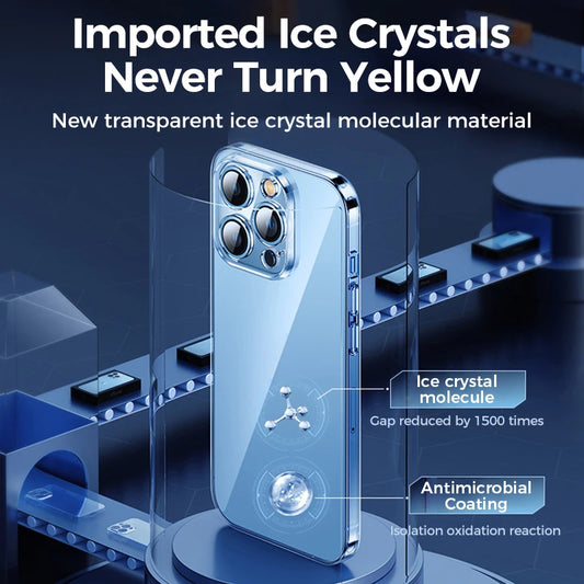 Joyroom Clear Case for iPhone 16 Pro Max - Anti-Yellow Protection & Transparent PC Design for iPhone 15/14 Pro Max