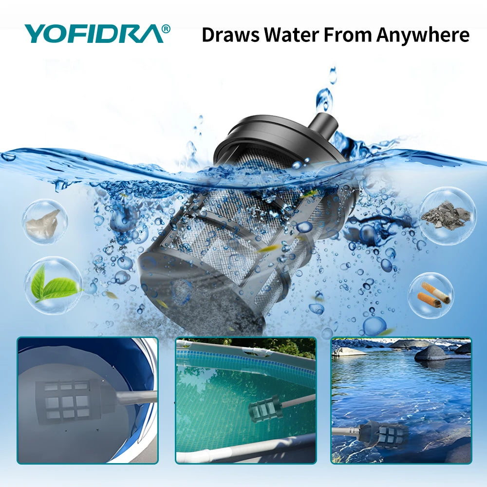 YOFIDRA 200Bar Brushless Electric Pressure Washer – 3500W 6-in-1 Car Cleaning & Garden Tool for Makita Battery Pin