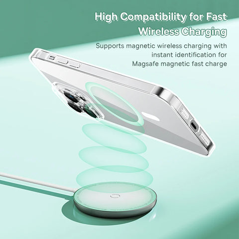 Baseus magnetische draadloze oplaadcase voor iPhone 16, 15 Pro Max, compatibel met iPhone 14, 13, 12, 11 Pro Max Plus
