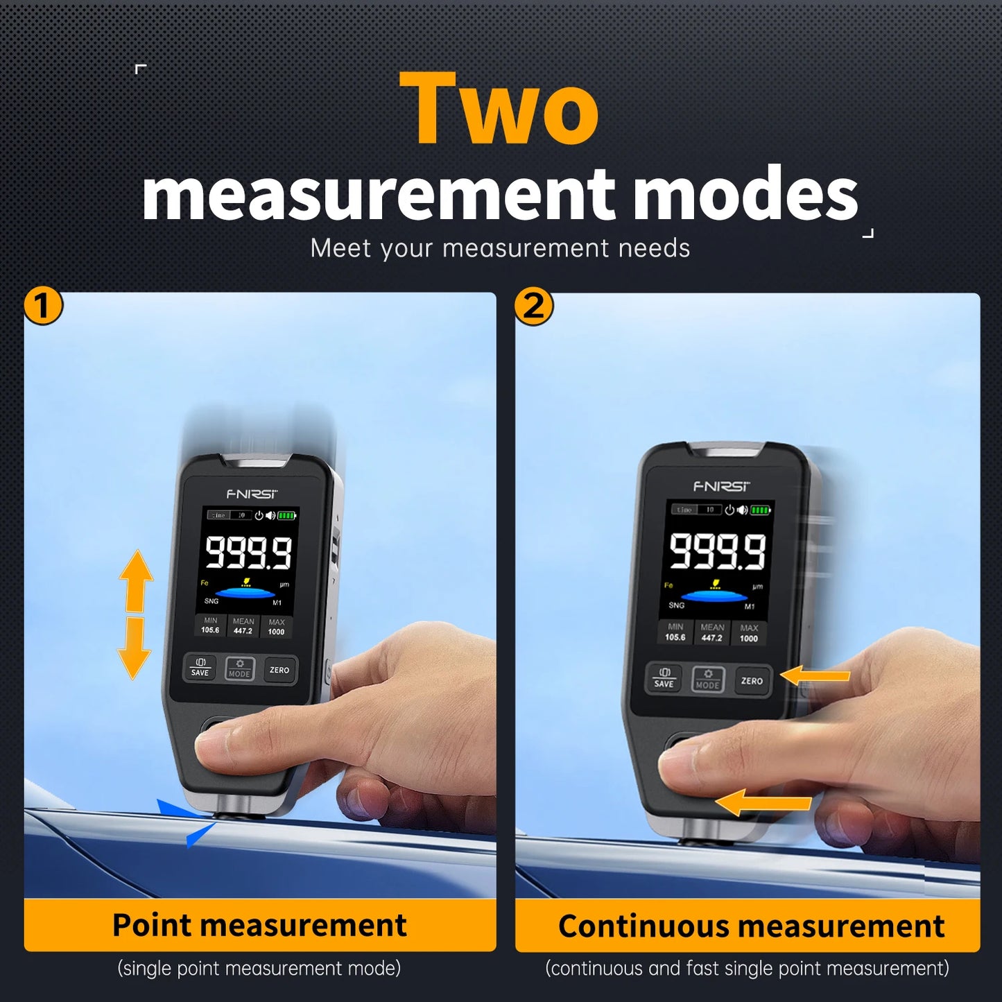 FNIRSI CTG-20 Coating Thickness Gauge – Reliable Measurement for Automotive and Metal Surfaces