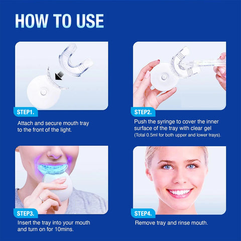Teeth Whitening Kit - 5X LED Light Tooth Whitener