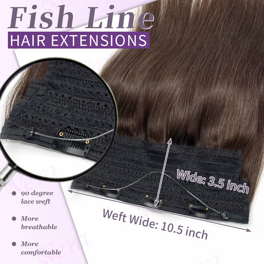26 Inch Dark Brown Wire Hair Extensions