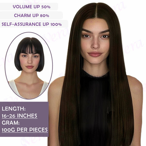26 Inch Dark Brown Wire Hair Extensions