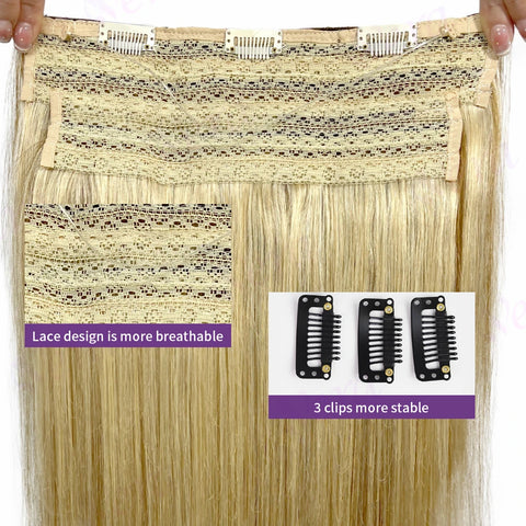 Invisible Wire Hair Extensions - Highlight Blonde