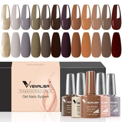 Venalisa Nude Color Elegance Gel Nagellak Kit