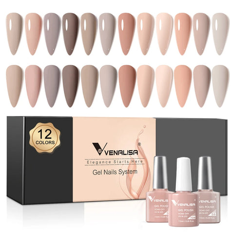 Venalisa Nude Color Elegance Gel Nagellak Kit