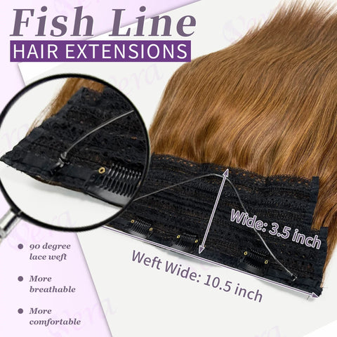 Brown Wire Hair Extensions - Real Human Hair