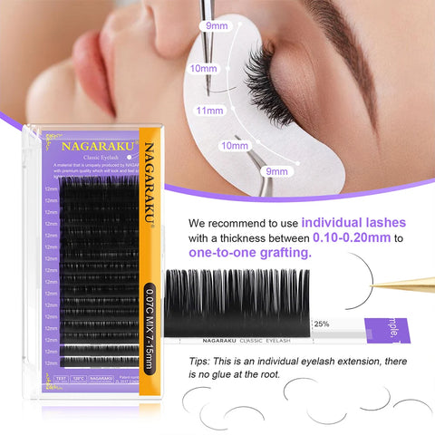 NAGARAKU 0.03mm Individual Eyelash Extensions