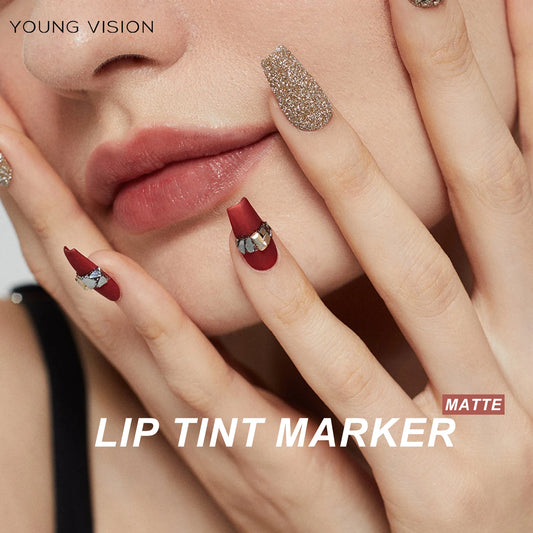 Matte Water Lip Tint Pen - 6 Vibrant Colors