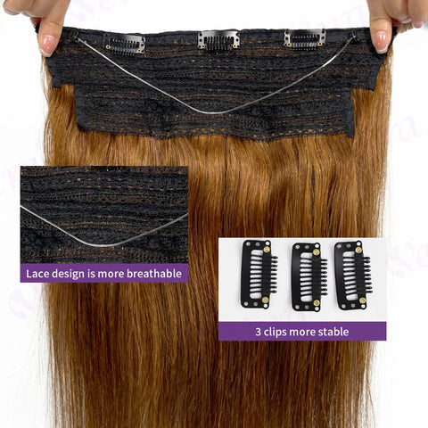 Brown Wire Hair Extensions - Real Human Hair