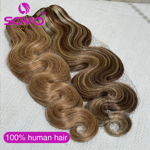 Body Wave Clip In Hair Extensions - 10 Pcs Set