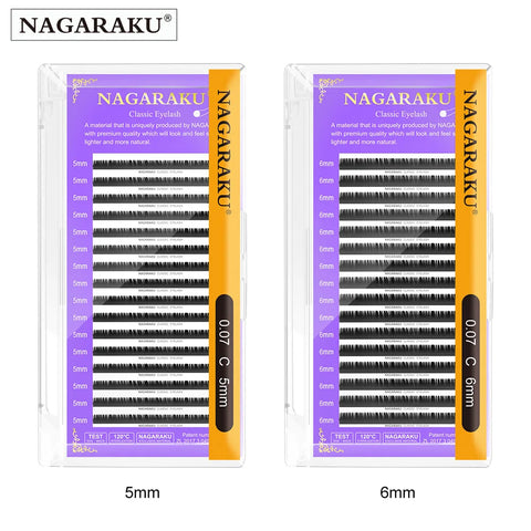 NAGARAKU Individual Eyelash Extensions - Soft Mink 5mm to 8mm