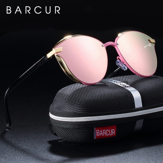 BARCUR Luxe ronde gepolariseerde zonnebril - UV400 dameszonnebril