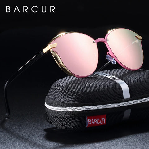 BARCUR Luxe ronde gepolariseerde zonnebril - UV400 dameszonnebril