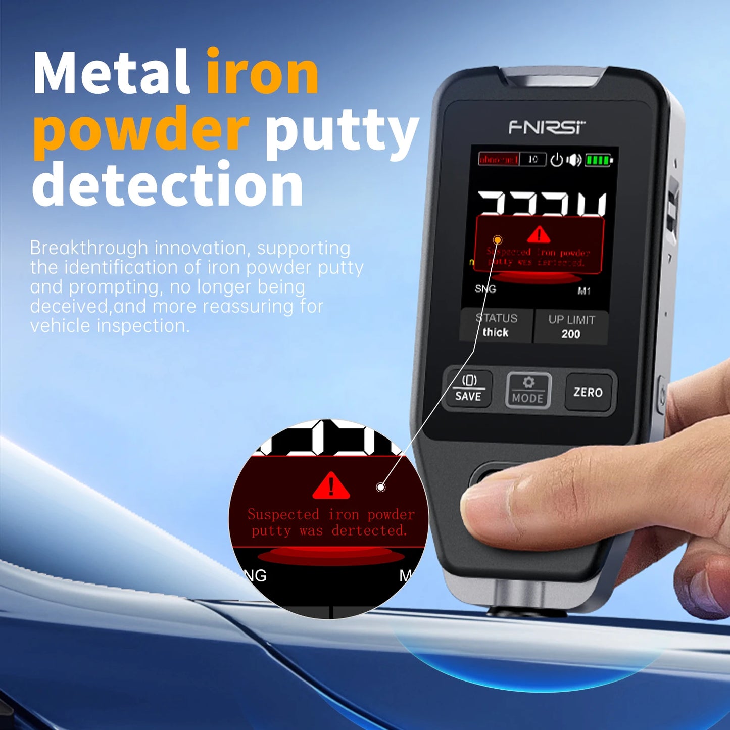FNIRSI CTG-20 Coating Thickness Gauge – Reliable Measurement for Automotive and Metal Surfaces
