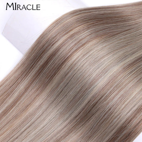 MIRACLE Straight Hair Extensions Synthetic Hair Bundles
