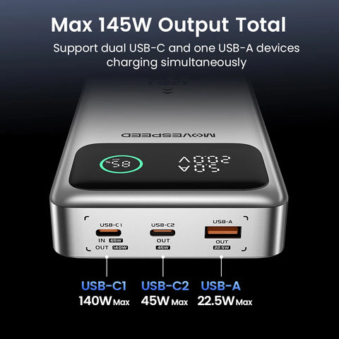 MOVESPEED M25 Pro 140W Power Bank – 25000mAh PD3.1 Fast-Charge