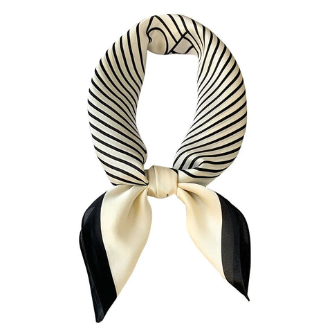 Luxury Silk Plaid Scarf for Women