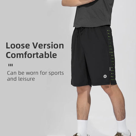 ROCKBROS Unisex Running Shorts – Breathable Gym Shorts for Fitness and Outdoor Sports