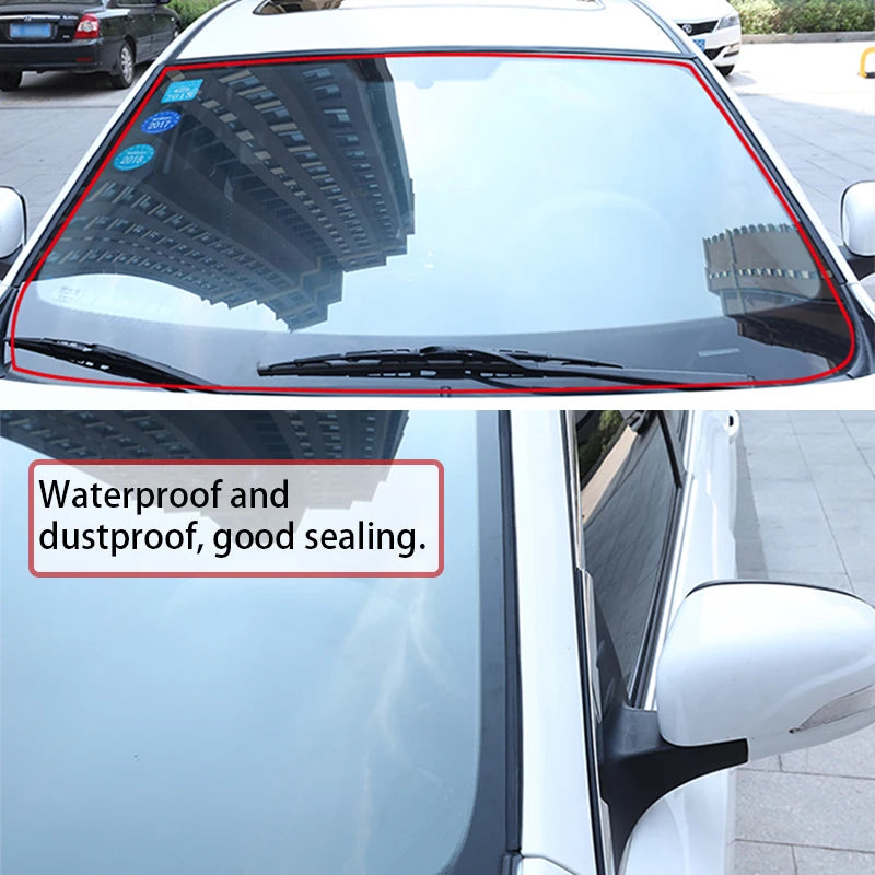 Car Windshield Seal Rubber Strip - Noiseproof & Waterproof