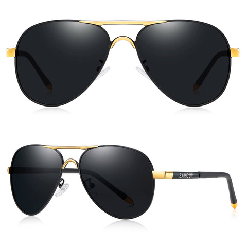 BARCUR Classic Pilot gepolariseerde zonnebril – UV400 unisex pilotenzonnebril