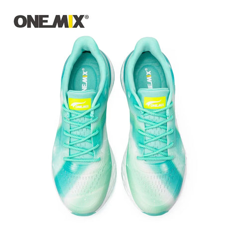 ONEMIX Summer Breathable Mesh Sneakers for Women - Lightweight Jacquard Gradient Jogging Shoes