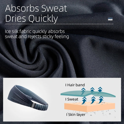ROCKBROS Sport Hoofdband - Haarband voor fietsen, hardlopen, fitness, yoga en sportschool