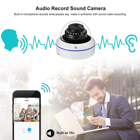 Gadinan 5MP/4MP/8MP Outdoor IP CCTV Camera
