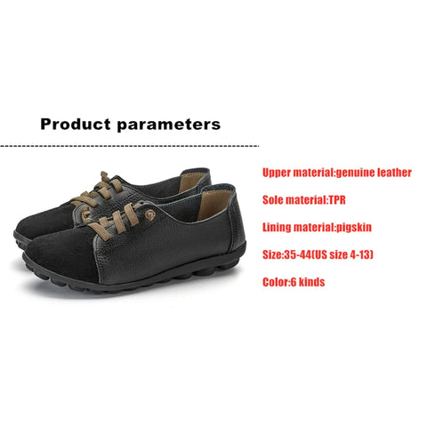WOIZGIC Dames loafers van echt leer met ballerina's