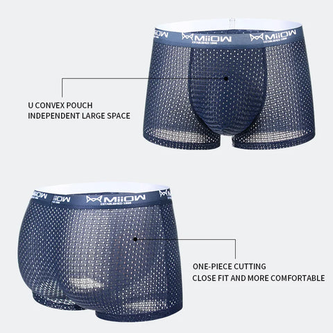 MiiOW Mesh Heren Ondergoed Boxershorts 