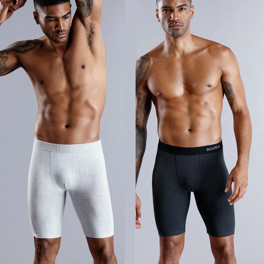 Long Leg Boxer Shorts for Men