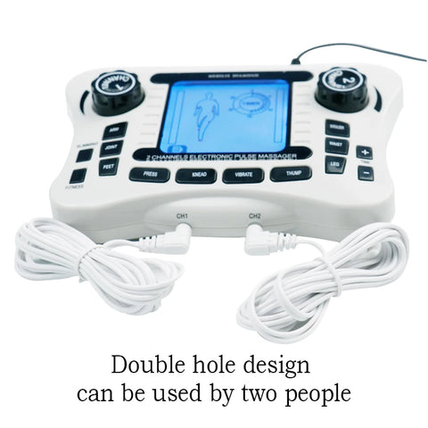 12 Modes EMS Muscle Stimulator & Tens Pulse Massager - Digital Frequency Physiotherapy Machine
