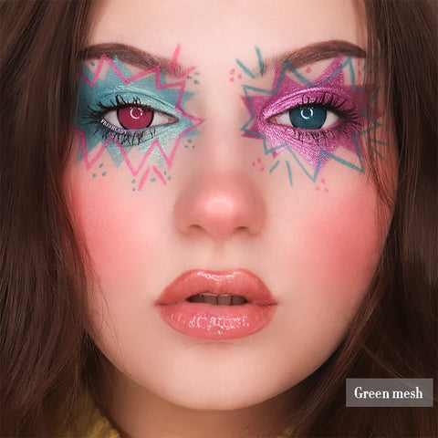 UYAAI Roze Cosplay Contactlens - Grote Pupillen Multicolor 