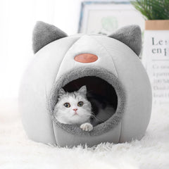 Cozy Winter Cat Bed and Dog House - Deep Sleep Comfort Tent for Pets
