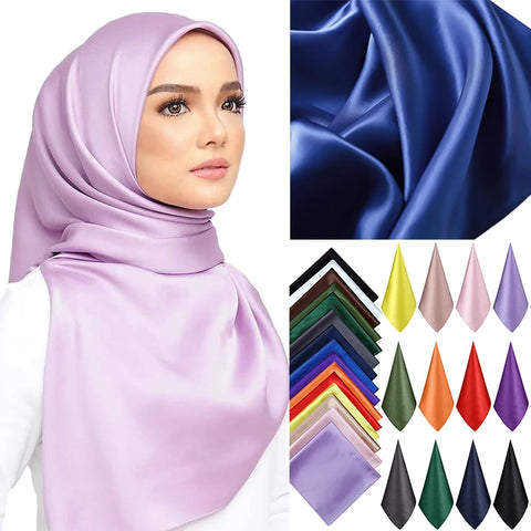 Elegant 90x90cm Silk Scarf for Stylish Women