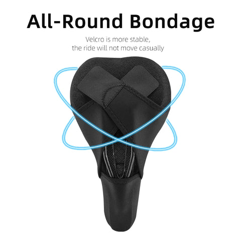 ROCKBROS Silicone Bicycle Saddle: Breathable MTB Seat Cushion Cover for Ultimate Comfort