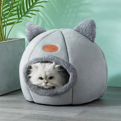 Cozy Winter Cat Bed and Dog House - Deep Sleep Comfort Tent for Pets