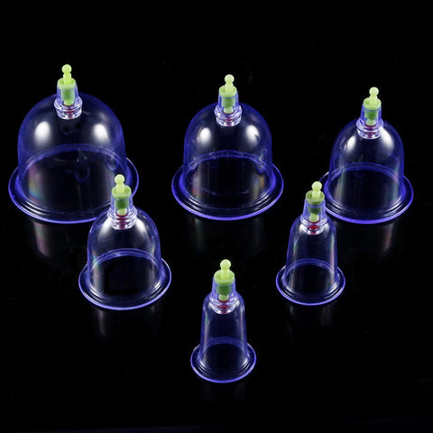 12Pcs Vacuum Cupping Sets with Pumping Gun - Detox and Anti-Cellulite Body Care